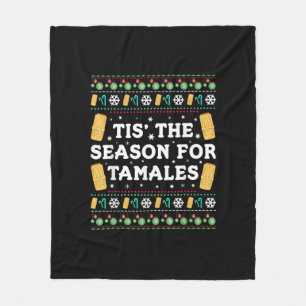 Cobertor De Velo É Temporada Para Tamales Natal Mexicano Divertido