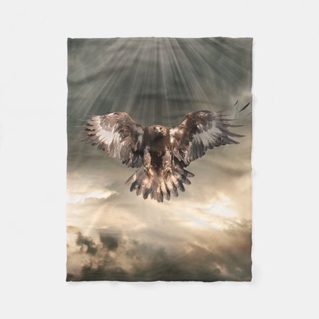 Cobertor De Velo Eagle dourado (Frente)