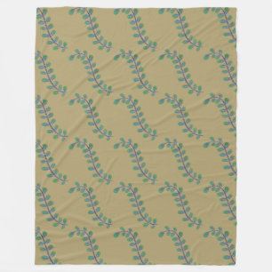 Cobertor De Velo Earthy Leaf Swirl