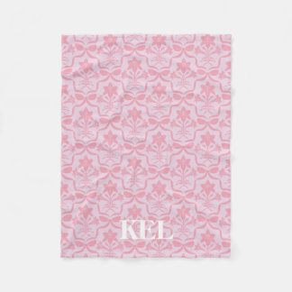 Cobertor De Velo Easter Lily Monogram Blanket