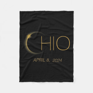 Cobertor De Velo Eclipse 2024 Shirt Total Solar Eclipse State Ohio