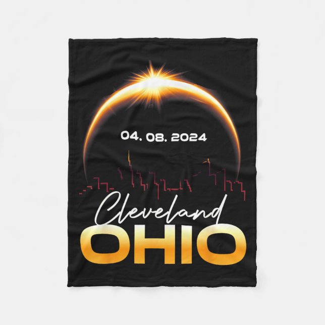 Cobertor De Velo Eclipse Solar Cleveland Ohio Total (Frente)