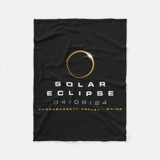 Cobertor De Velo Eclipse Solar do Vale de Carrabett Maine 2024
