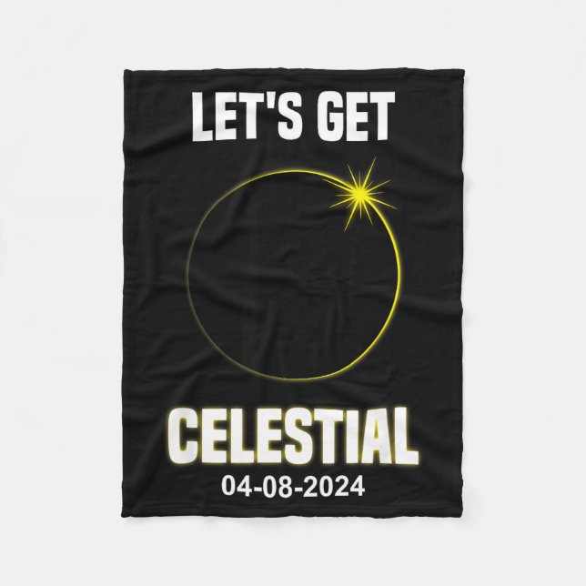 Cobertor De Velo Eclipse Solar Fofo Celestial Total Solar (Frente)