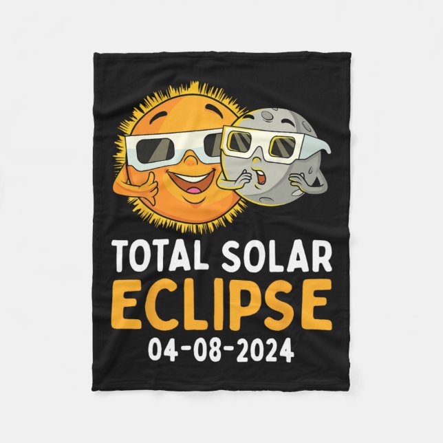 Cobertor De Velo Eclipse Solar Total 2024 Óculos Diversão Sun Moon  (Frente)