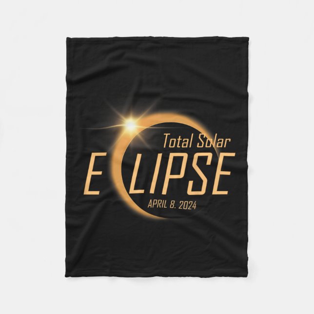 Cobertor De Velo Eclipse Solar Total abril 8 2024 Astronom Totality (Frente)