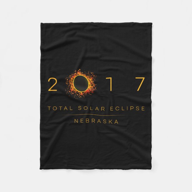 Cobertor De Velo Eclipse Solar Total Nebraska 2017 (Frente)