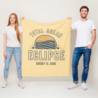 Cobertor De Velo Eclipse Total do Sol Astronomia 2026 Totalidade Ag