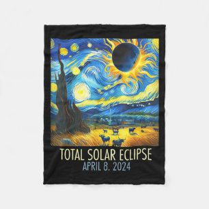 Cobertor De Velo Eclipse Total do Sol Noite Estrelada