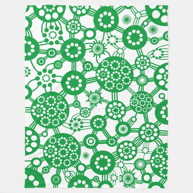 Cobertor De Velo Ecossistema - Grass Green on White (Frente)