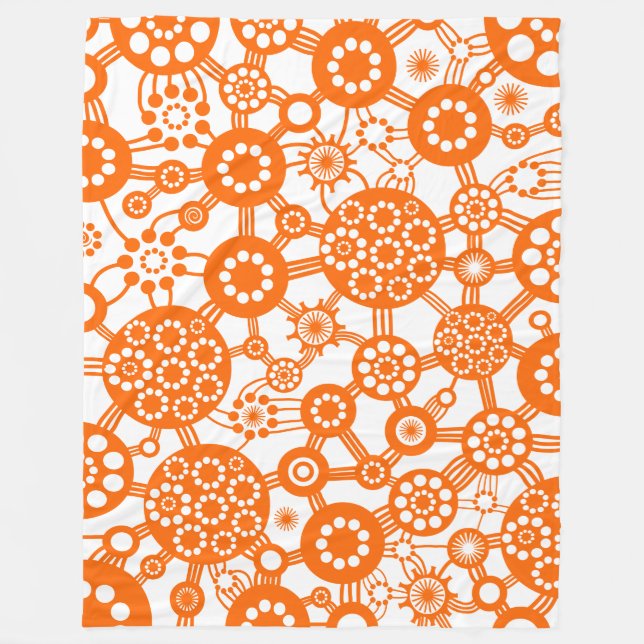 Cobertor De Velo Ecossistema - Laranja em Branco (Frente)