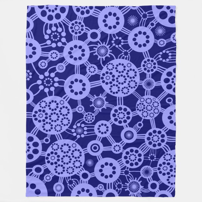 Cobertor De Velo Ecossistema - Pastel Blue em Marinho Profundo (Frente)
