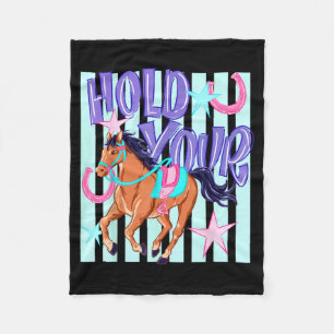 Cobertor De Velo Ed Retro Segure Seu Cavalo Ed Amante de Cavalos