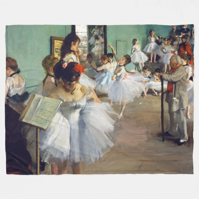 Cobertor De Velo Edgar Degas - A Aula de Dança (Frente (Horizontal))