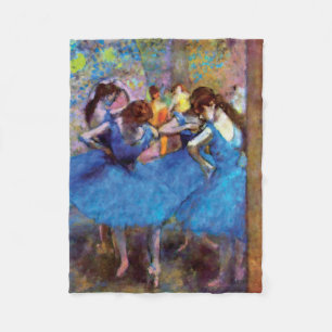 Cobertor De Velo Edgar Degas - Bailarinas em Azul - Amante da Dança