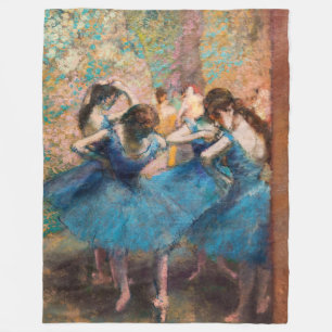 Cobertor De Velo Edgar Degas - Dançarinos em azul