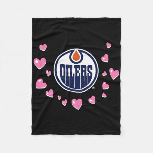 Cobertor De Velo Edmonton Oilers Dia dos Namorados Amor Nhl Licença