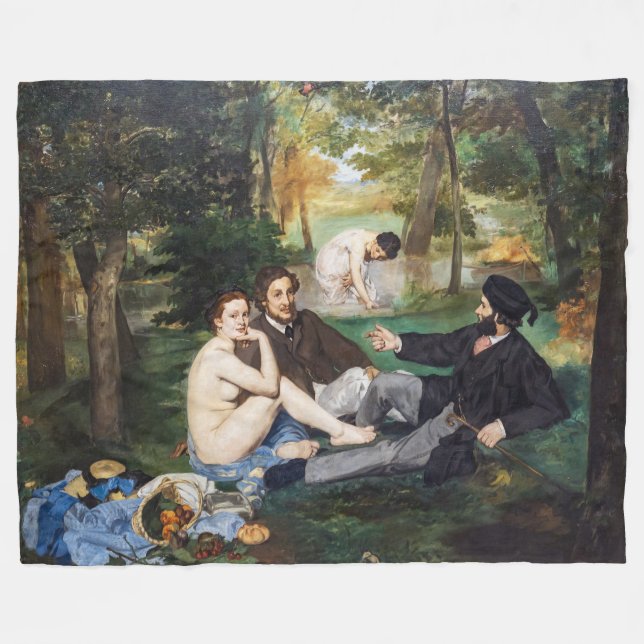 Cobertor De Velo Edouard Manet - Almoço na Relva (Frente (Horizontal))