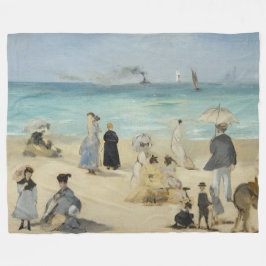 Cobertor De Velo Edouard Manet - Na Praia, Boulogne-sur-Mer