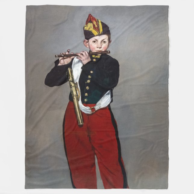 Cobertor De Velo Edouard Manet - O Fifer / Jovem Flautista (Frente)