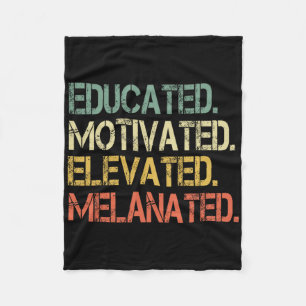 Cobertor De Velo Educado Motivado Elevado Melanizado Juneteenth B