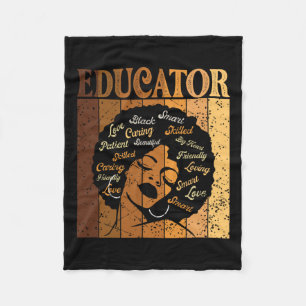 Cobertor De Velo Educadora Afro Afro-Americana Mulheres História Ne