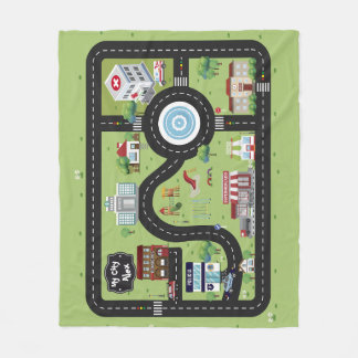 Cobertor De Velo Educational Blanket My City