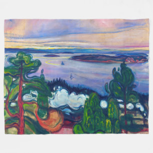 Cobertor De Velo Edvard Munch - Comboio Fumado