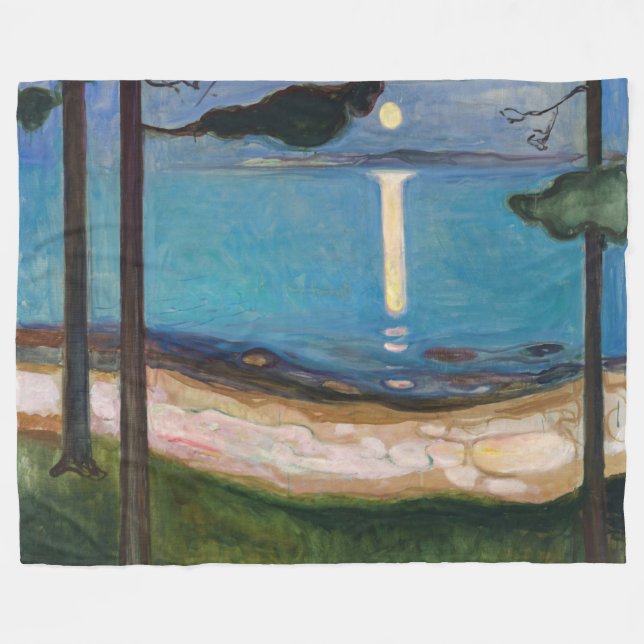 Cobertor De Velo Edvard Munch - Lua (Frente (Horizontal))