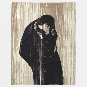 Cobertor De Velo Edvard Munch - O Beijo IV