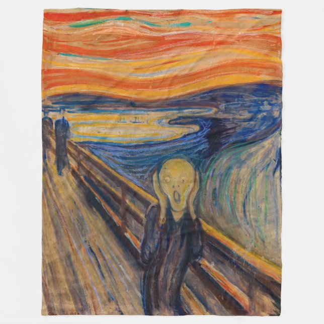 Cobertor De Velo Edvard Munch - O Gritar 1893 (Frente)