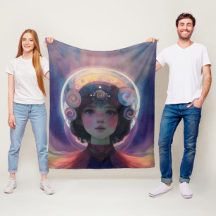 Cobertor De Velo Eethal Fantasy Celestial Child Dream Guardian