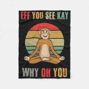 Cobertor De Velo Eff Você Vê Kay Por Que Oh Você Macaco Engraçado I
