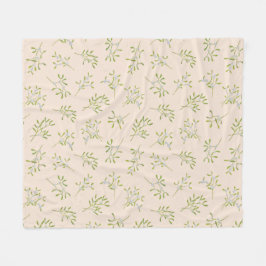Cobertor De Velo Eggnog Mistletoon Winter Fleece Blanket