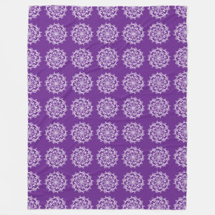 Cobertor De Velo EggPlant Mandala