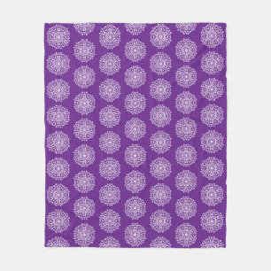 Cobertor De Velo EggPlant Mandala