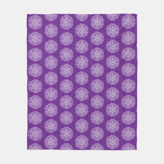 Cobertor De Velo EggPlant Mandala (Frente)