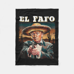 Cobertor De Velo El Fafo Mexicano Sombrero Trump Fafo Design