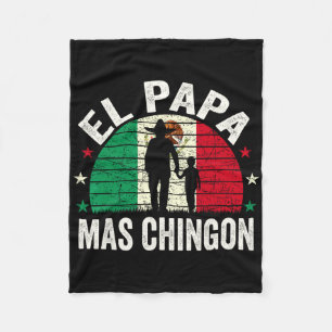 Cobertor De Velo El Papa Mas Chingon - México - Dia de os pais Pai