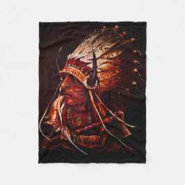 Cobertor De Velo "El Reno Chief" Fleece Blanket