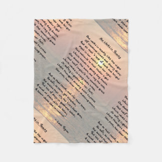 Cobertor De Velo Ela Caminha Em Beleza/Cabo Que Socorro Solar Fleec