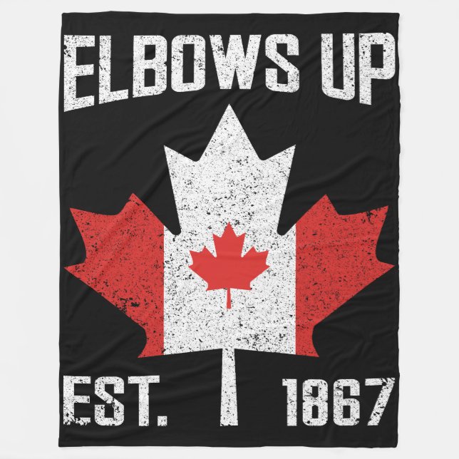 Cobertor De Velo Elbows Up Canada True North Strud Canadense (Frente)