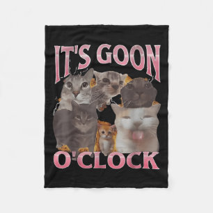 Cobertor De Velo Ele 's é o O'relógio Cat Ironic Meme Me