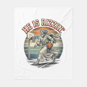Cobertor De Velo Ele É Camiseta Religiosa de Basquete Vintage Rizzi
