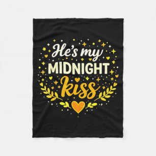 Cobertor De Velo Ele É Meu Beijo da Meia-Noite Citação de Amor Româ