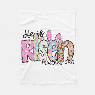 Cobertor De Velo Ele é o Coelho Ressuscitado Cruz Cristã Feliz Dia