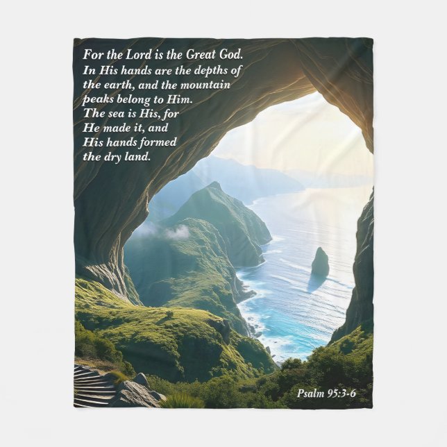 Cobertor De Velo Ele é o Deus Excelente, Deus e Criação Verso (Frente)