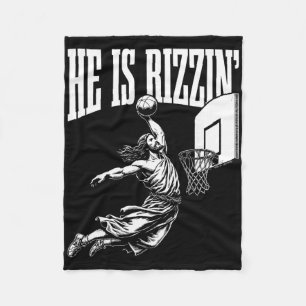 Cobertor De Velo Ele É Rizzin Engraçado Jesus Basquete Meme Páscoa