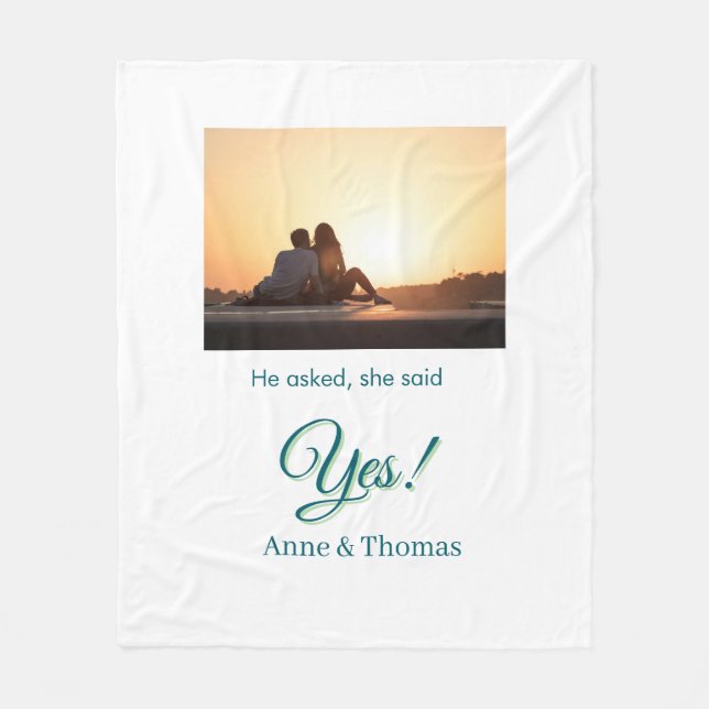 Cobertor De Velo Ele perguntou que ela disse que sim, foto usada co (Frente)