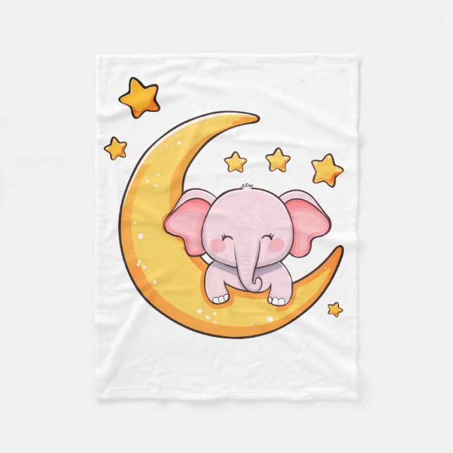 Cobertor De Velo Elefante bebê (Frente)